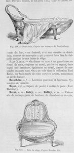 Ilustraciones de un demi-bain y un bain de siege, siglo XVIII de French School
