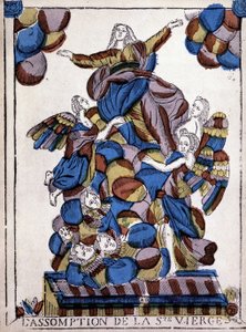 Imagen de Epinal: Asunción de la Virgen, c. 1820, "L
