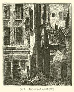 Callejón Saint-Martial, 1850 de French School