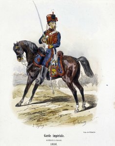 Guardia Imperial: Artillería a caballo en 1854 - en “Histoire de l