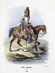 Guardia Imperial: Dragón en 1856 - en “Histoire de l