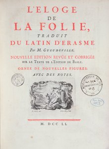 Encomio de la Locura, 1751 de French School