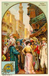 En un bazar en El Cairo de French School