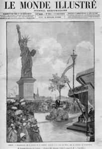 Inauguración de la Estatua de la Libertad en París, el 4 de julio de 1889: discurso de Eugène Spuller (1835-1896), ministro francés de Asuntos Exteriores de French School
