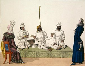 Malabaristas indios realizando un acto de equilibrio, lámina 87 de 