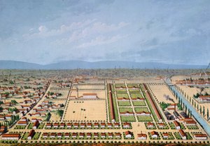 Plan de viviendas industriales en Mulhouse, Francia, 1846