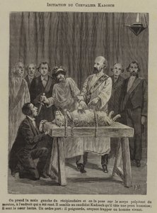 Iniciación de un Caballero Kadosch (grabado)