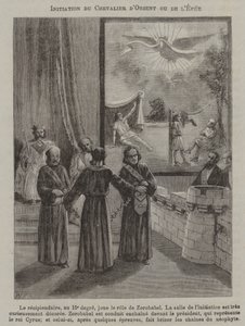 Iniciación de un Caballero de la Espada, o Caballero del Este