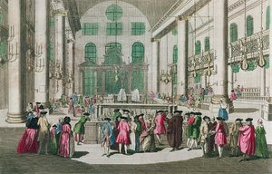Interior de una Sinagoga durante el Festival de Purim de French School