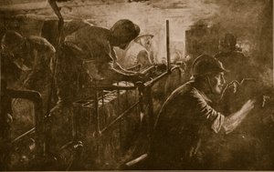 Interior de un tanque perteneciente a la artillería de asalto francesa, 1914-18 de French School