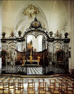 Interior de la Abadía de Valloires (Cisterciense), cerca de Abbeville. Somme (80)