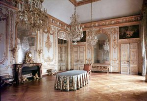 Interior de la Salle du Conseil (Cámara del Consejo) 1701-55 de French School