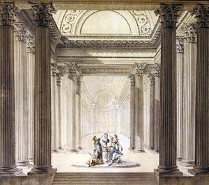 Interior del Templo de la Virtud