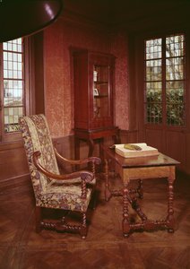 Interior del estudio de Honoré de Balzac (1799-1850) en su casa en la rue Raynouard