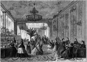 Vista interior de la confitería de Paul Siraudin. París de French School