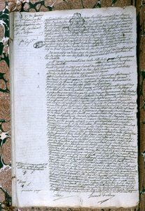 Interrogatorio del Cardenal de Rohan (1734-1803), enero de 1786 de French School