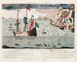 Invención de Sieur Freminet de un sistema para reciclar aire y permitir a los buzos respirar bajo el agua, 1784 de French School