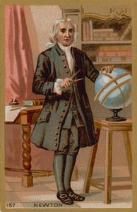 Isaac Newton, físico inglés de los siglos XVII-XVIII de French School