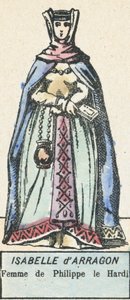Isabel de Aragón, esposa de Felipe el Atrevido de French School