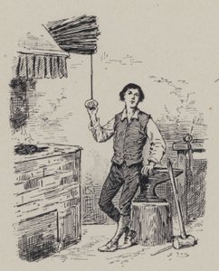 El compositor italiano Gioachino Rossini de niño (grabado) de French School