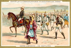 Tropas italianas en marcha, Primera Guerra Italo-Etíope de French School