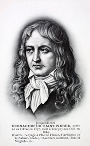 Jacques-Henri Bernardin de Saint-Pierre, escritor francés (litografía) de French School