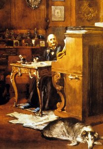 Jacques Offenbach (acuarela sobre papel)