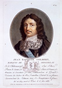 Jean-Baptiste Colbert, Marqués de Seignelay, de Retratos de grandes hombres, mujeres ilustres y sujetos memorables de Francia, publicado 1787-92 de French School