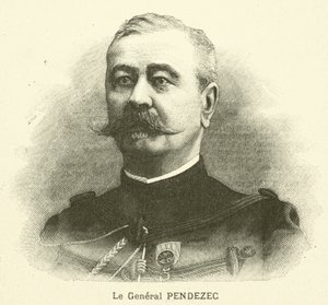 Jean Pendezec, general francés (grabado) de French School