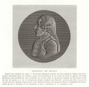 Jean Sylvain Bailly, astrónomo, matemático y político revolucionario francés de French School
