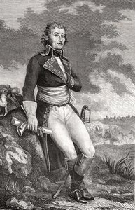 Jean Victor Marie Moreau (1763-1813) de un grabado de Parmentier, de 