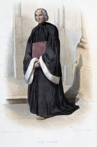 Jean de Gerson, predicador y teólogo francés (1363-1429) - en "Le Plutarque français", por Mennechet, París de French School