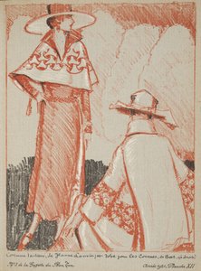 Jeanne Lanvin, etc. de una colección de láminas de moda de French School