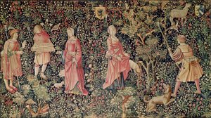 Jeu de Marelle et Cueillette de Fruits, Taller de Loira, 1510 de French School