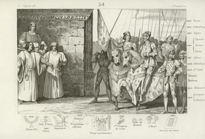 Juana de Arco llega a Reims para asistir a la coronación de Carlos VII de Francia, 1429 de French School