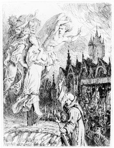 Juana de Arco en la Hoguera