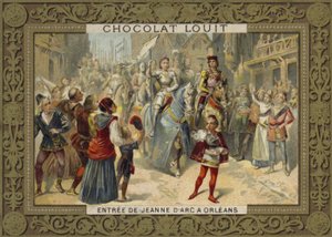Juana de Arco entrando en Orleans, 1429 de French School