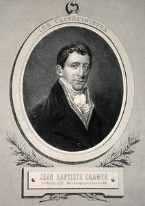 Johann Baptist Cramer (1771-1858) grabado por Alfred Lemoine de French School
