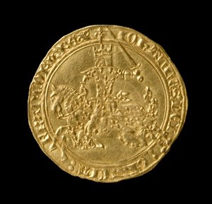 Juan II El Bueno (1319-64) Rey de Francia, Franc a Cheval, 1350-64 (anverso)