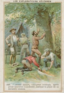 John McDouall Stuart, explorador escocés de Australia de French School