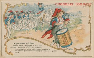 Joseph Bara, quien se unió al ejército republicano francés como tamborilero a los seis años de French School