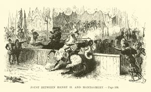 Justa entre Enrique II y Montgomery de French School