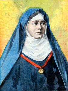 Julienne Duguesclin (1377-1404) monja benedictina, ilustración 