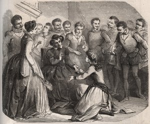 Julita Guagnini pidió a la reina Catalina de Médicis (Caterina de Medici) (1519-1589) que la tomara a su servicio. Se convirtió en la amante de Louis de Bussy d