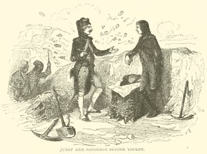 Junot y Napoleón ante Tolón