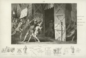 Asesinato de Étienne Marcel, preboste de los comerciantes de París, por Jean Maillard, París, julio de 1358 de French School
