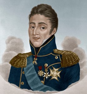 Rey Carlos X de Francia (grabado en color)