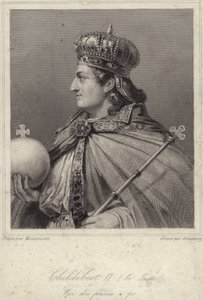 Rey Childeberto II de Austrasia de French School