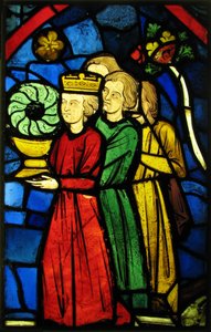 El rey Luis IX llevando la Corona de Espinas, c.1245-48 de French School