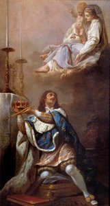 El rey Luis XIII ofreciendo su corona a la Virgen